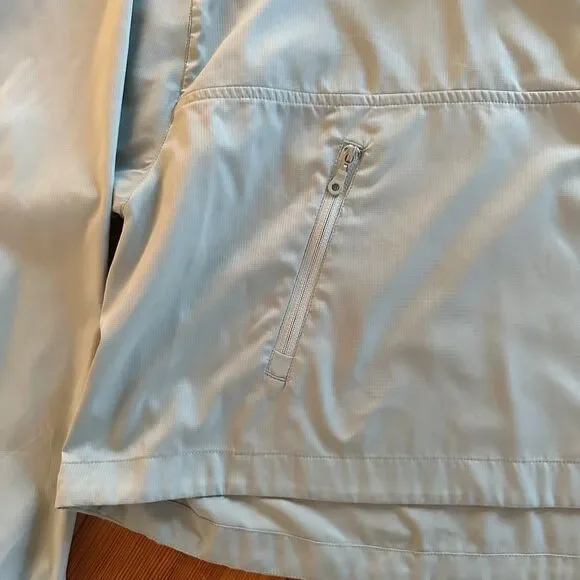 Girlfriend Collective Hummingbird Half-Zip Windbreaker in Chinoiserie Size XL - Picture 6 of 6